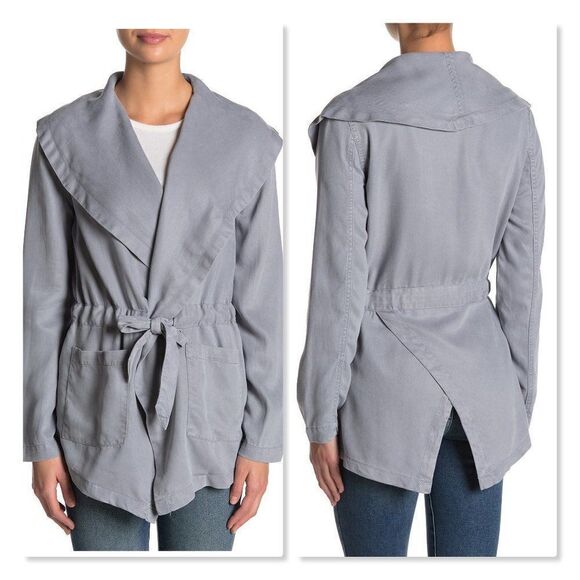 Max Jeans Shawl Tencel Jacket size Medium in Grey - NEW - Picture 1 of 13